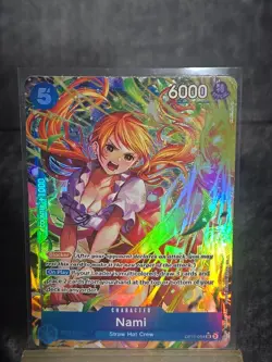 Nami Alt Art OP11-054 SR One Piece A Fist Of Divine Speed English - Image 1