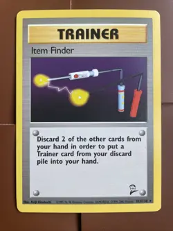 Pokemon TCG Trainer Item Finder 103/130 Card 2000 Base Set 2 - Image 1