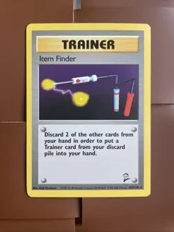 Pokemon TCG Trainer Item Finder 103/130 Card 2000 Base Set 2 - Image 3