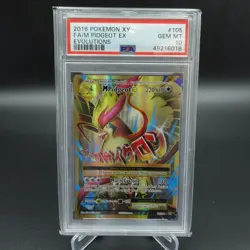 PSA 10 GEM MINT POKEMON M PIDGEOT EX ULTRA RARE EVOLUTIONS 2016 #105 CARD - Image 1