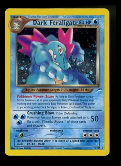 Dark Feraligatr 5/105 2000 Neo Destiny 2000 Holo Rare WOTC Pokemon Card TCG - Image 1