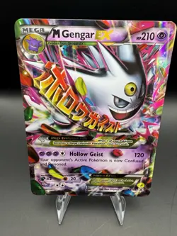 Pokemon TCG Mega Gengar EX XY166 Black Star Promo Shiny Holo Rare Card - Image 1