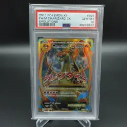 PSA 10 GEM MINT POKEMON M CHARIZARD EX ULTRA RARE EVOLUTIONS 2016 #101 CARD - Image 1