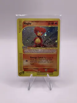 Pokemon Magby Expedition Holo Rare Card 17/165 LP - Image 1