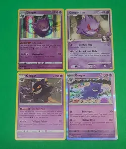 Pokemon Alternate Art Gengar Holographic Cards Lot Of 4 NM-MINT Condition Nice! - Image 2