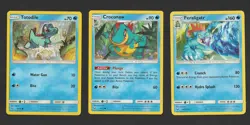 Feraligatr Croconaw Totodile Pokemon Card Collection Set of 3 Shining Legends - Image 1