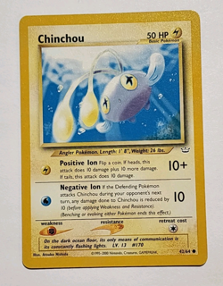 Chinchou - 42/64 Neo Revelation - Common -Pokemon Card - Image 1