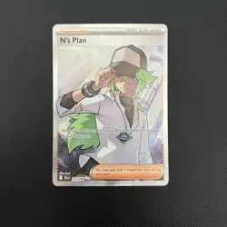 Pokemon TCG N’s Plan Black Bolt #163/086 Trainer Supporter Card - NM - Image 1