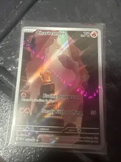 Pokemon TCG Scarlet & Violet Charmander Holo Card 168/165 NM/M Condition - Image 1