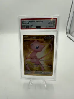 PSA 10 Mew ex Hyper Rare 205/165 Pokemon Card Scarlet & Violet 151 2023 GEM MINT - Image 1