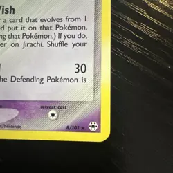 Jirachi Holo Rare 8/101 Hidden Legends Pokemon Card 2004 EXCELLENT CONDITION - Image 2