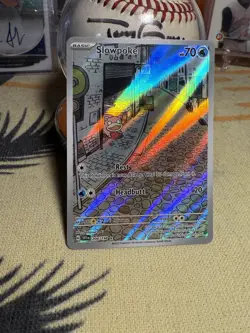 Pokemon Slowpoke Scarlet & Violet Holo Illustration Card 204/198 Rare Base Set - Image 3