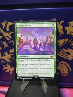 MTG Magic the Gathering Elven Chorus Extended Art Lord of the Rings NM - Image 1
