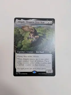 MTG - Abigale, Eloquent First-Year (Extended Art) - Lorwyn Eclipsed NM/M Cond - Image 1