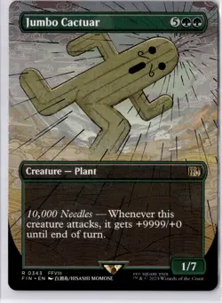 Jumbo Cactuar (Borderless) Final Fantasy Regular NM R 0343 - Image 1
