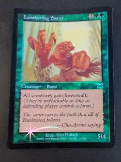 Lumbering Satyr Mercadian Masques Foil - Image 1