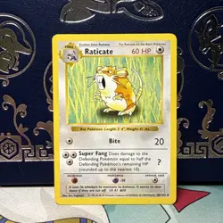 Raticate SHADOWLESS Base Set 40/102 Pokemon 1999 Vintage NM - Image 1