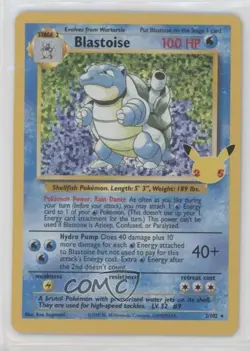 Blastoise Holo Pokemon Celebrations Classic Collection #2/102 - Image 1