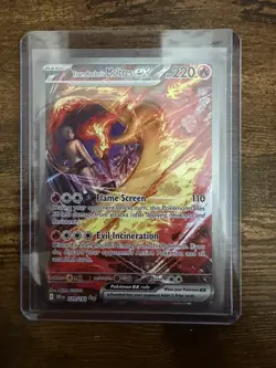 Pokemon TCG Destined Rivals Team Rocket’s Moltres EX 229/182 SIR NM - Image 1