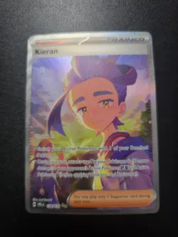 POKEMON Scarlet & Violet Prismatic Evolutions SIR Full Art Kieran 174/131 - Image 1
