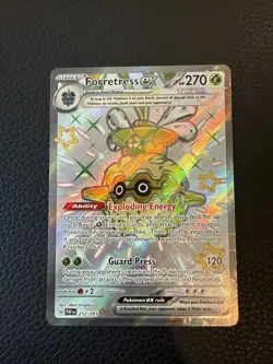 Forretress ex - 212/091 - Pokemon Paldean Fates Shiny Full Art Ultra Rare NM - Image 1
