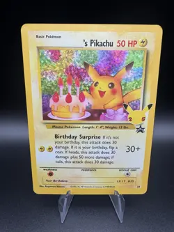 Birthday Pikachu 24/53 (Holo) Pokemon Celebrations Classic Collection - Image 1