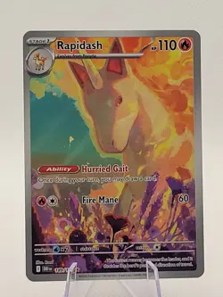 Rapidash 189/182 Sv10: Destined Rivals Illustration Rare Holo Pokemon NM FRESH - Image 1