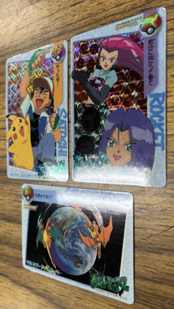 Lot of 3 Carddass Satoshi's Pokemon Prism Vending Machine Vintage Replicas *Read - Image 3