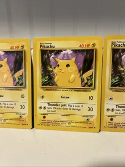 Pokemon Pikachu 58/102 Yellow Cheeks Base Set 1999 Non Holo - Image 3