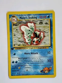 Misty's Seaking 55/132 1st Edition Gym Heroes Uncommon 2000 Pokemon TCG WOTC - Image 1