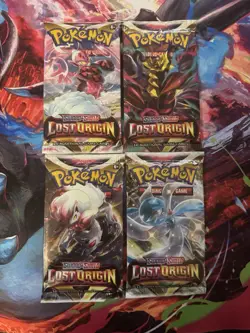 Pokemon Sword & Shield Lost Origin Booster Packs Lot of 4 English - Image 1