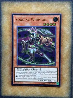 Yugioh Zoodiac Whiptail OP05-EN002 Ultimate Rare NM - Image 1