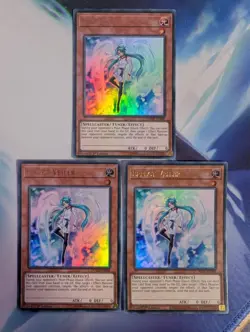 YuGiOh! Effect Veiler RA01-EN003 Ultra Rare x 3 PLAYSET 1st Ed - Image 1