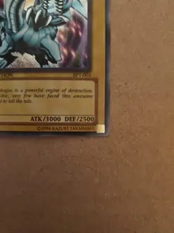YuGiOh Blue-Eyes White Dragon BPT-003 2002 Limited Edition Error Reverse Pattern - Image 4