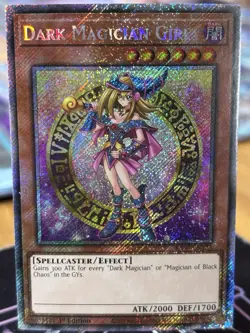 YuGiOh - Dark Magician Girl - RA03 EN123 - Platinum Secret Rare - 1st Edition NM - Image 1