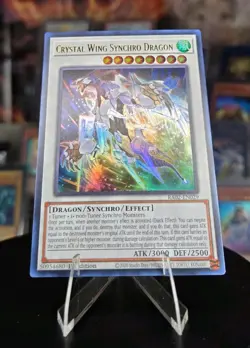 Yu-Gi-Oh! Crystal Wing Synchro Dragon 1st Edition RA02-EN059 - Image 2