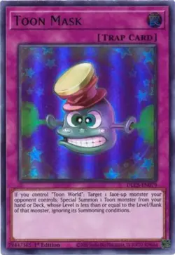 Yugioh! Toon Mask (Green) - DLCS-EN079 - Ultra Rare - 1st Edition Near Mint, Eng - Image 1