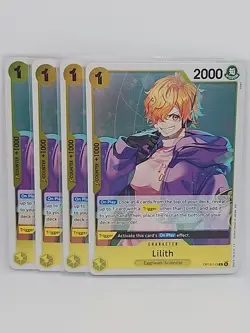 Lilith OP13-113 R 4x Play Set One Piece TCG Carrying on His Will Foil NM - Image 1