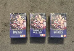 x3 One Piece OP-14 Double Pack Set Vol. 9 Lot | Factory Sealed | Official Bandai - Image 1