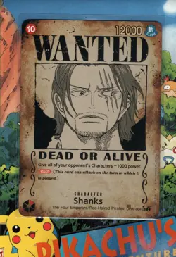 One Piece TCG Shanks (004) (Wanted Poster) OP09-004 Holo NM/M - Image 1