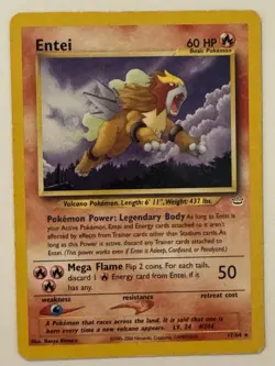 Pokemon TCG Entei Neo Revelation Card 17/64 Unlimited Rare, LP Condition - Image 1