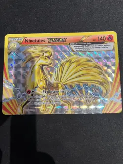 NINETALES BREAK 16/108 XY Evolutions Ultra Rare Pokemon Card LP - Image 1