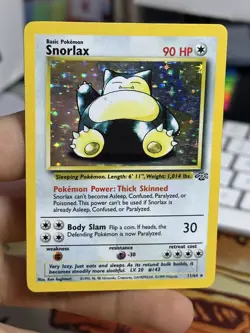 #2 Snorlax 11/64 Jungle 1999 Holo Rare WOTC Pokemon Card TCG - Image 3