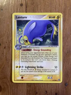 Lanturn 15/108 EX Power Keepers Rare Nintendo 2007 Pokemon Card LP - Image 1