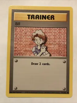 Pokemon TCG Bill Base Set 91/102 Regular Common Card - Image 1
