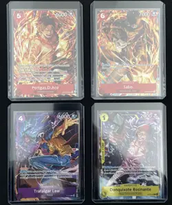 One Piece Illustration Box Vol 5 And 6 Promo Cards Ace Sabo Law Rosinante Tcg - Image 1