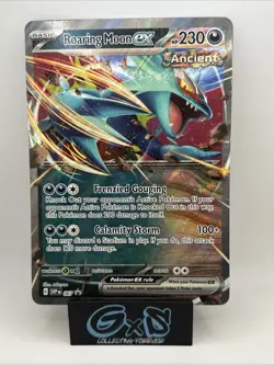 Pokemon OVERSIZE Card 2023 Roaring Moon EX SVP 067 Black Star Promo Jumbo Card - Image 1