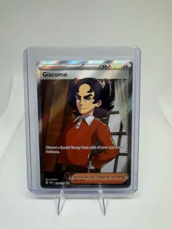 Pokemon TCG Prismatic Evolutions Giacomo Full Art Trainer Card 138/131 - Image 1