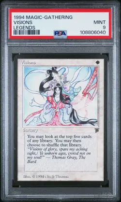 VISIONS Legends U PSA 9 MTG [Nostalgium] - Image 1