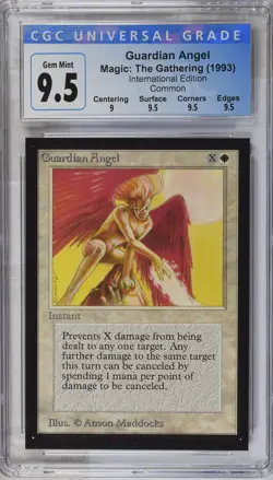 GUARDIAN ANGEL Collectors Ed Intl CGC 9.5 Gem Mint MTG [Nostalgium] - Image 1